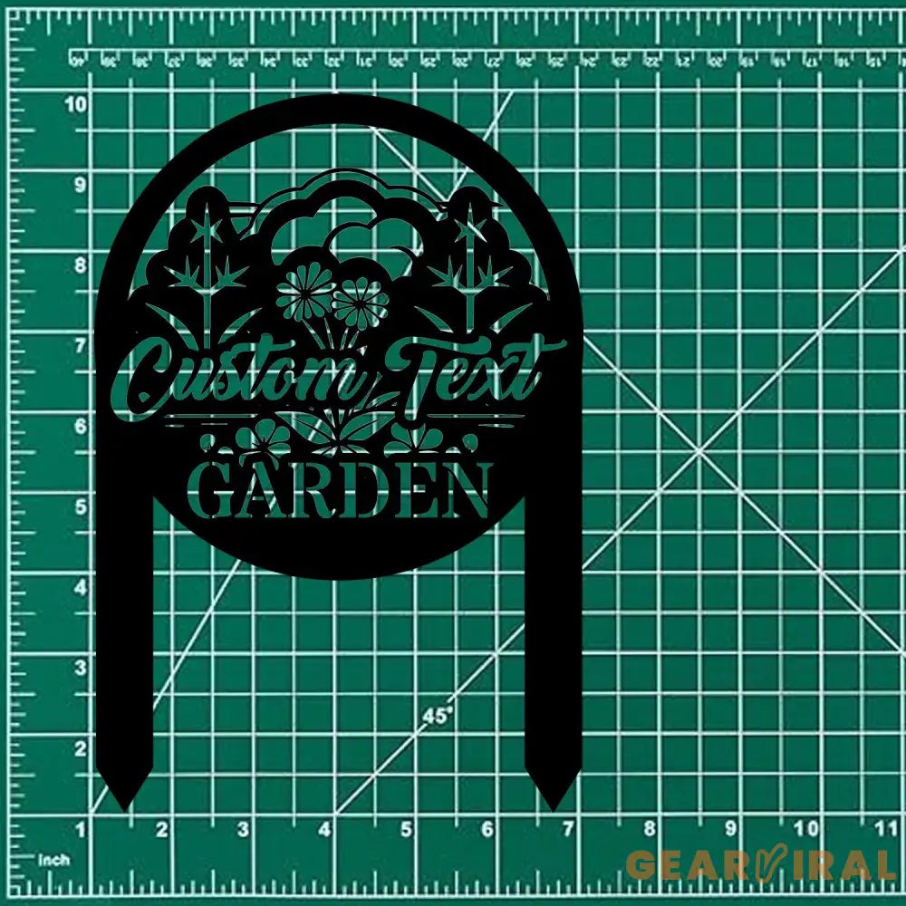 Flowers Garden Sign Metal Stake Personalized Name Yard Sign Outdoor Door Garden Decor Metal Sign Gift for Garden Lovers