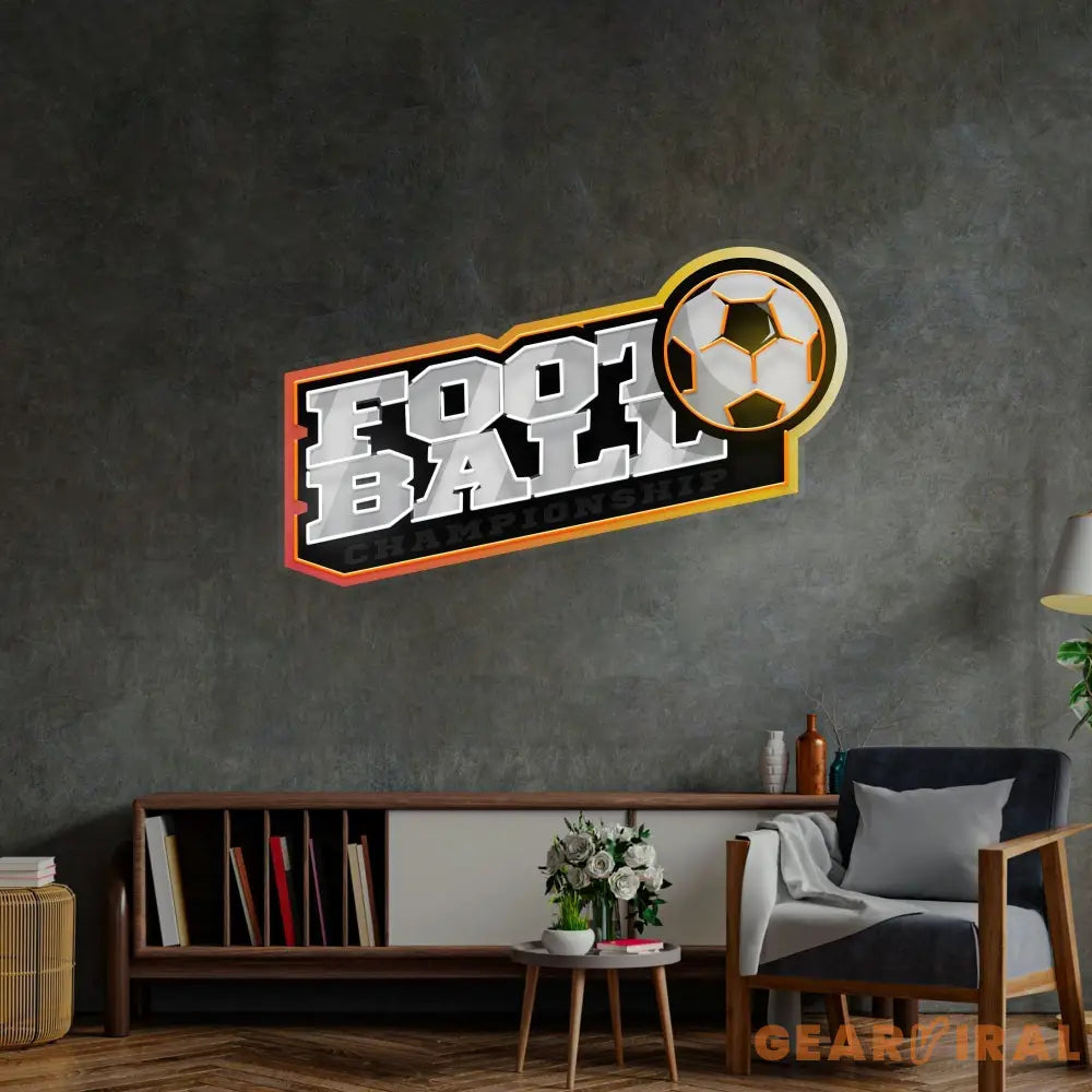 Football LED Neon Sign Light Pop Art
