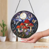 Fourth Wing Dragon Stained Glass Suncatcher Fantasy Dragon Window Hanging Book Lover Gift Bookish Decor Holiday