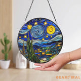 Fourth Wing Dragon Stained Glass Suncatcher Fantasy Dragon Window Hanging Book Lover Gift Bookish Decor Holiday