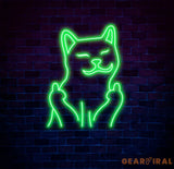 Funny Cat Neon Sign – Playful LED Neon Light for Home Bar or Game Room – Cool Cat Wall Art for Animal Lovers and Unique