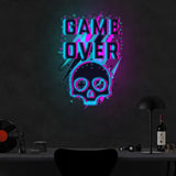 Game Over B&P Neon Sign x Acrylic Artwork