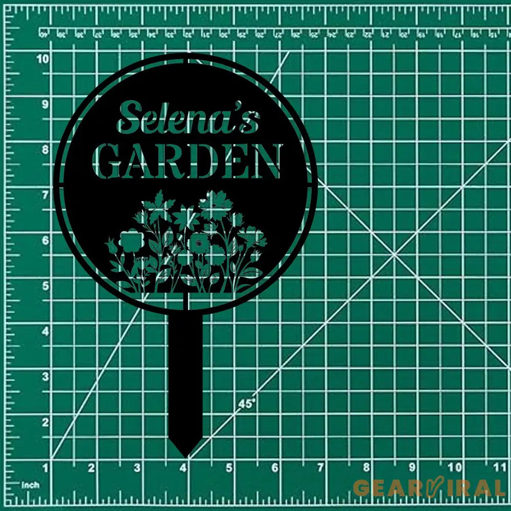 Garden Address Sign Metal Stake Personalized Name Yard Sign Outdoor Door Garden Decor Metal Sign Gift for Garden Lovers