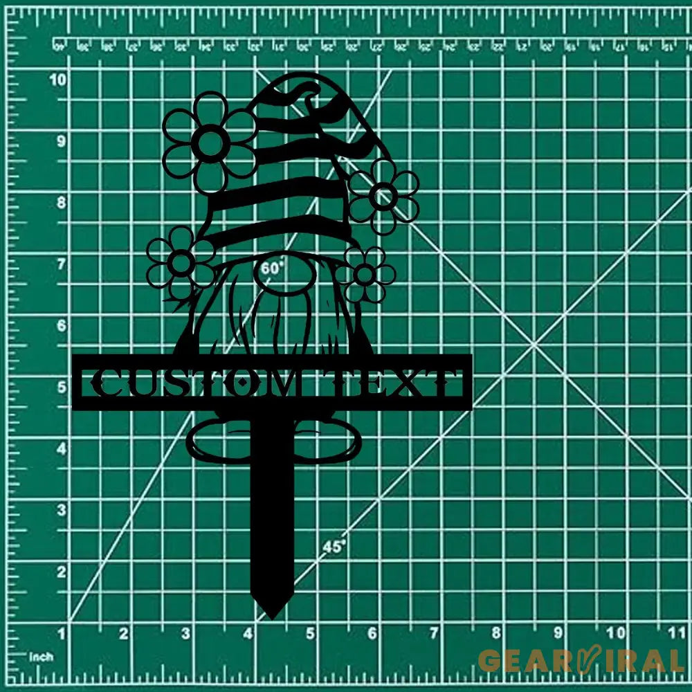 Garden Gnomes Custom Name Gartenschilder Garden Metal Stake Personalized Family Name Yard Sign Outdoor Door Garden