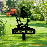 Garden Gnomes Plant Markers Metal Sign Personalized Gnomes Sign Garden Decor Outdoor Life Lovers Gift Garden Name Sign