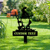 Garden Gnomes Plant Markers Metal Sign, Personalized Gnomes Sign, Garden Decor, Outdoor Life Lovers Gift, Garden Name Sign, gartenschilder
