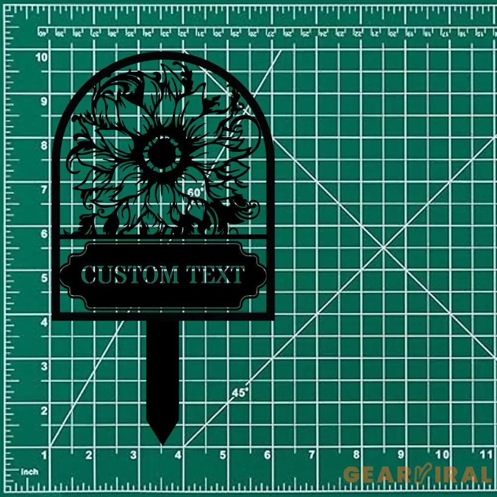 Garden Sign Metal Stake Personalized Name Yard Sign Outdoor Door Garden Decor Metal Sign Gift for Garden Lovers