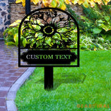 Garden Sign Metal Stake Personalized Name Yard Sign Outdoor Door Garden Decor Metal Sign Gift for Garden Lovers