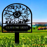 Garden Sign Metal Stake Personalized Name Yard Sign Outdoor Door Garden Decor Metal Sign Gift for Garden Lovers
