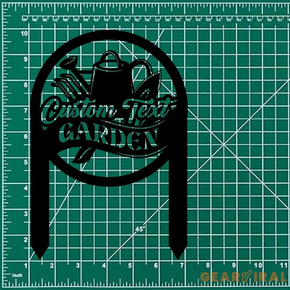 Garden Tool Sign Metal Stake Personalized Name Yard Sign Outdoor Door Garden Decor Metal Sign Gift for Garden Lovers