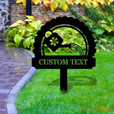 Gardening Gift Metal Sign Stake Personalized Name Yard Sign Outdoor Door Garden Decor Metal Sign Gift for Garden Lovers
