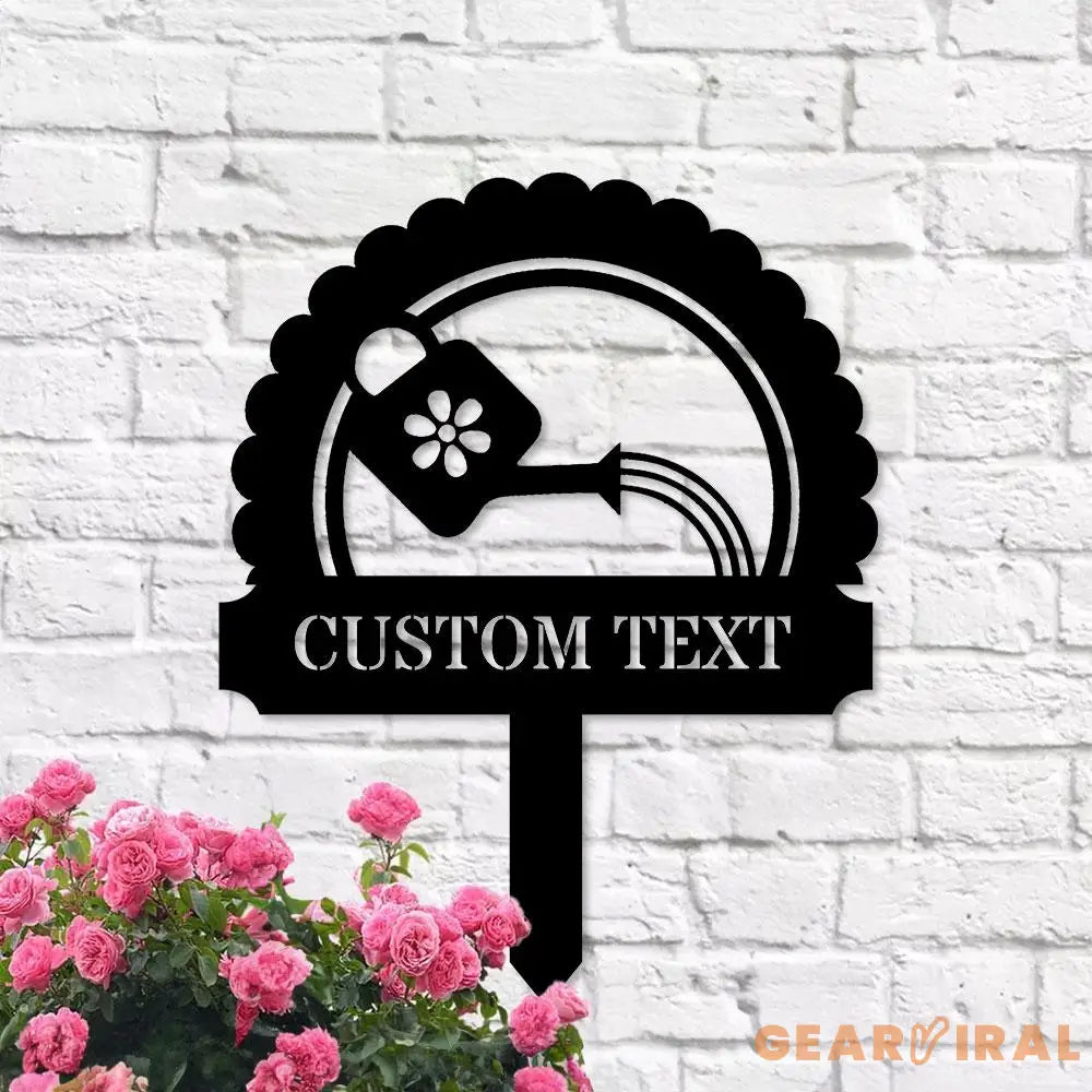 Gardening Gift Metal Sign Stake Personalized Name Yard Sign Outdoor Door Garden Decor Metal Sign Gift for Garden Lovers