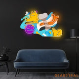 Get inspiration from Picasso Puppies Neon x Acrylic Artwork