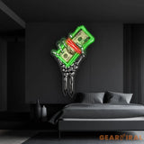 ’Get Rich or Die Trying’ Neon x Acrylic Artwork