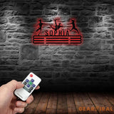 Girl Soccer Medal Hanger Custom Name Metal Sign Soccer Award Display Personalized Soccer Medal Display Soccer Medal