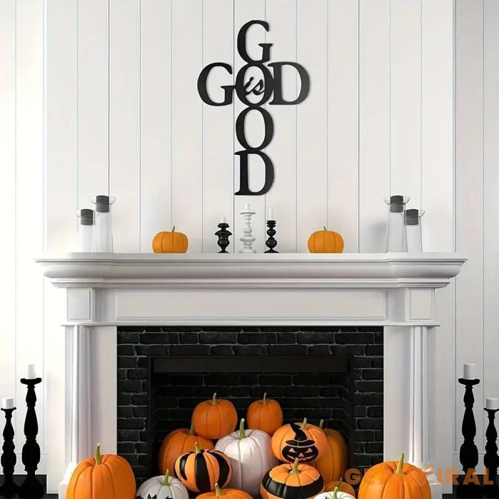 God Is Good Cross Metal Wall Hanging Metal Wall art Steel Wall Decor Metal Sign Home Decor Custom Metal Sign