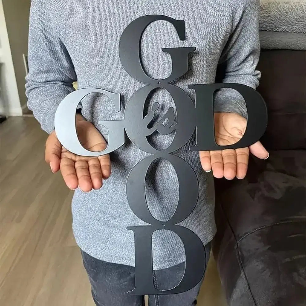 God Is Good Cross Metal Wall Hanging Metal Wall art Steel Wall Decor Metal Sign Home Decor Custom Metal Sign