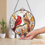 Golden Retriever Stained Glass Suncatcher Dog Lover Window Hanging Pet Memorial Glass Art Golden Dog Decor Animal Gift