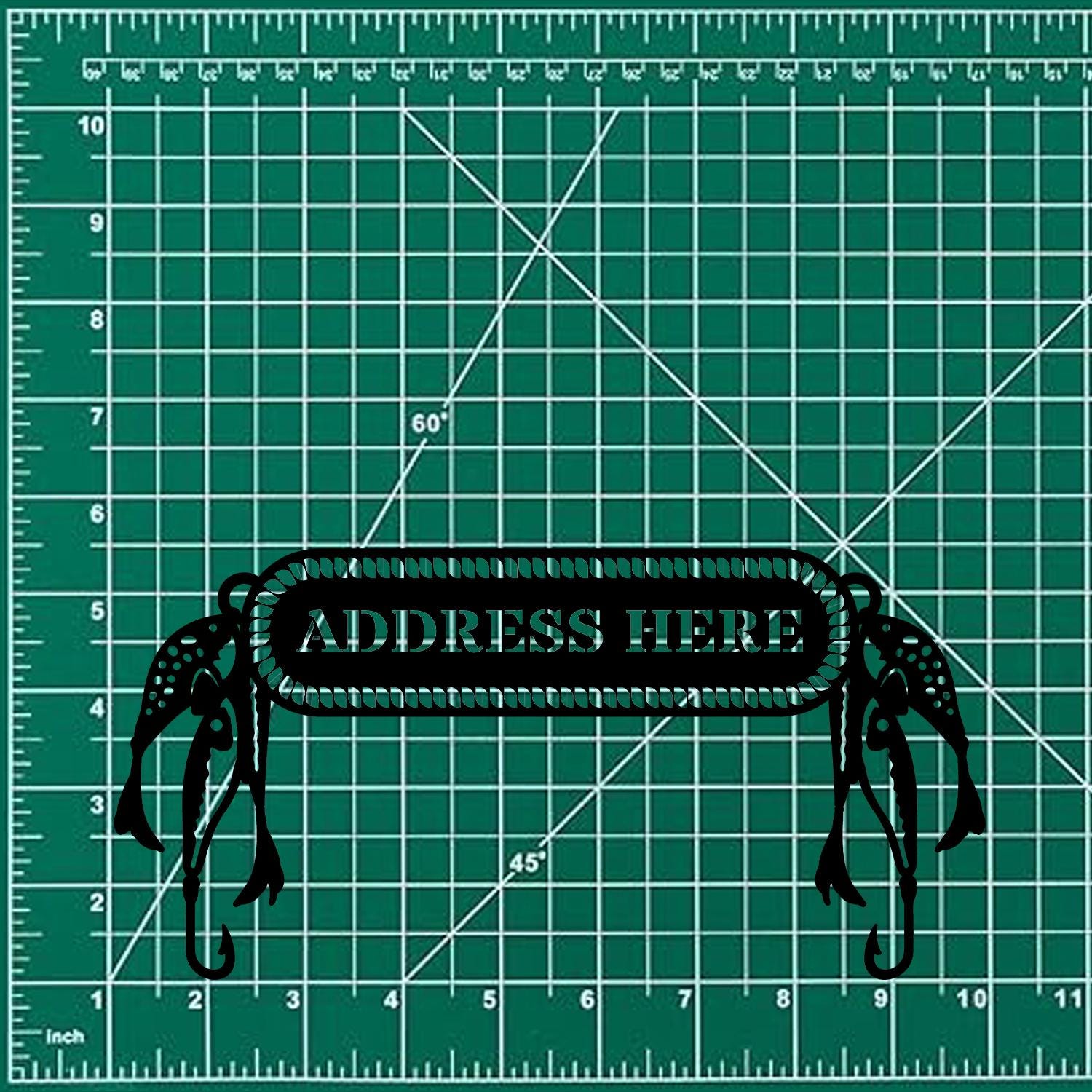 Gone Fishing Metal LED Sign, Personalized Family Name Metal Sign, Outdoor Door Decor,  Address Wall Art, Perfect Gift for Housewarming