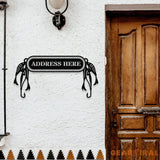 Gone Fishing Metal LED Sign Personalized Family Name Metal Sign Outdoor Door Decor Address Wall Art Perfect Gift for