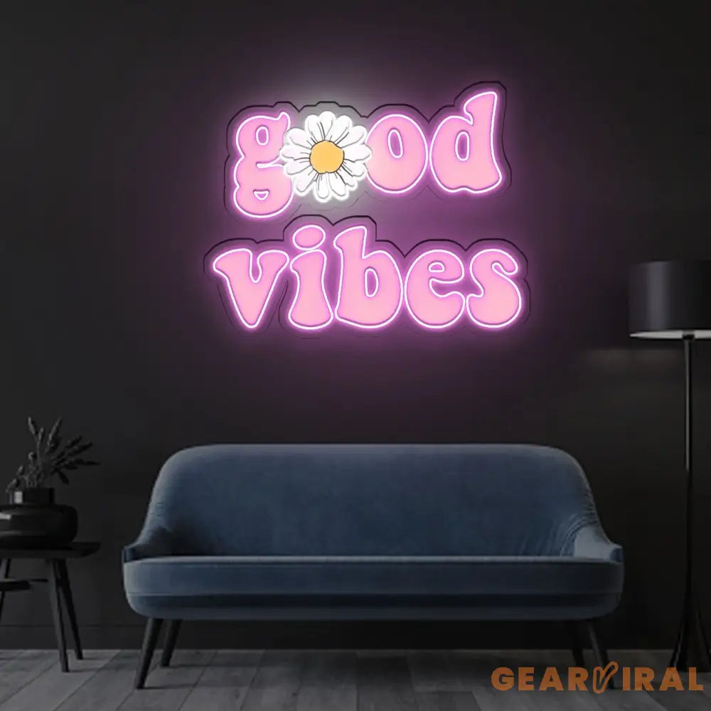 Good vibes Neon x Acrylic Artwork