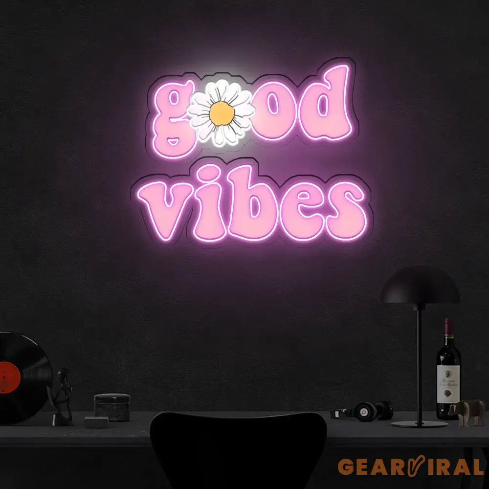 Good vibes Neon x Acrylic Artwork