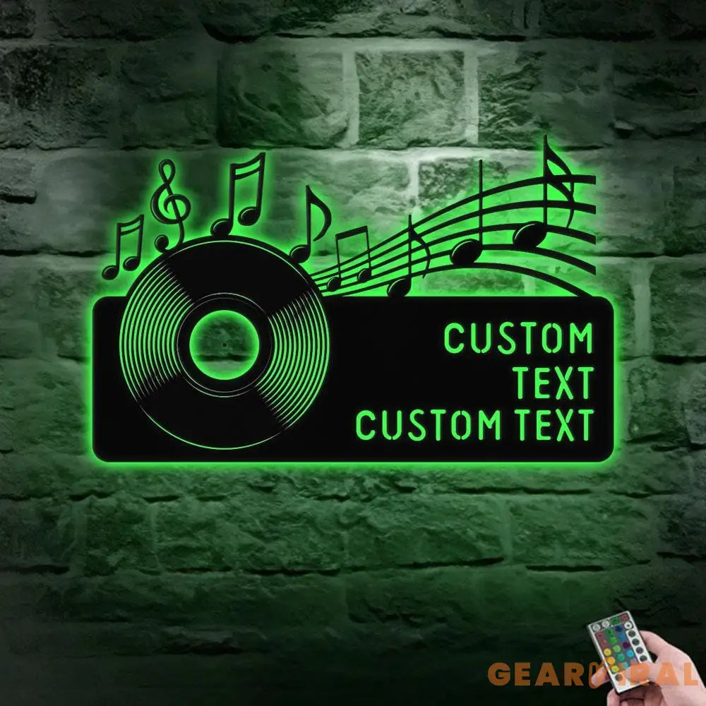 Gramophone Address Metal Sign Personalized Family Name Metal Sign Outdoor Door Decor Address Wall Art Perfect Gift for