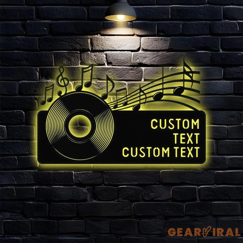 Gramophone Address Metal Sign Personalized Family Name Metal Sign Outdoor Door Decor Address Wall Art Perfect Gift for