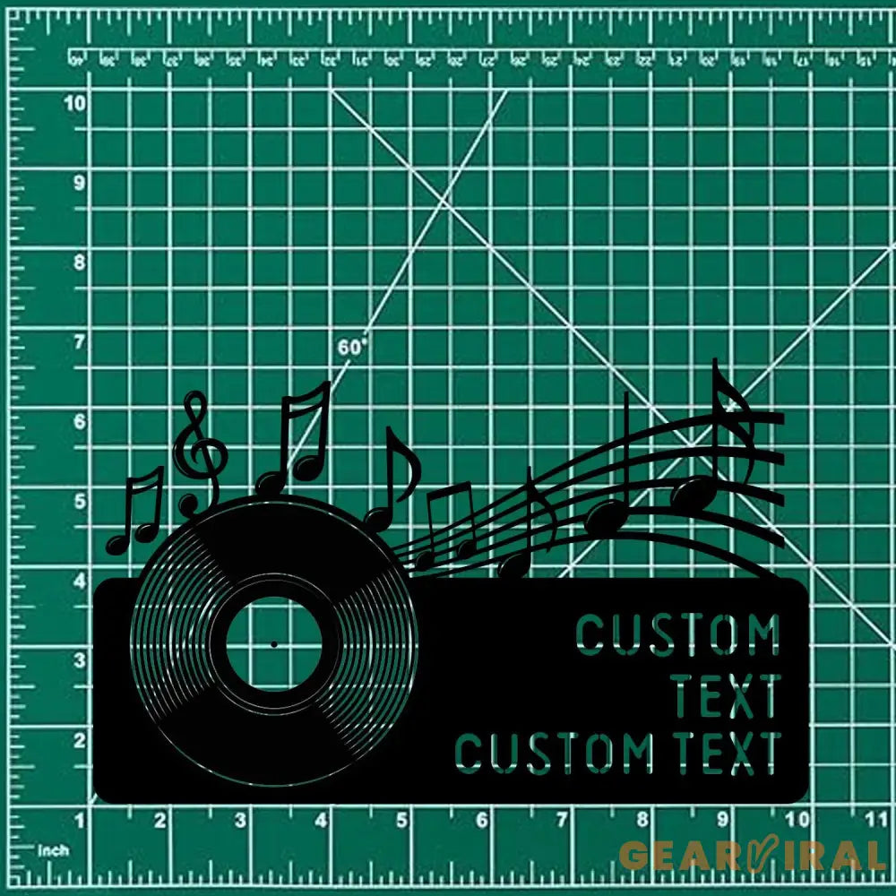 Gramophone Address Metal Sign Personalized Family Name Metal Sign Outdoor Door Decor Address Wall Art Perfect Gift for