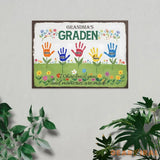 Grandma’s Garden Custom Metal Sign - Garden Yard Decor - Personalized Name Garden Stake Grandma’s Garden Art Metal Yard
