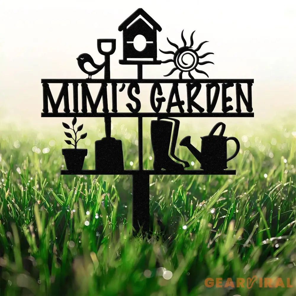 Grandma’s Garden Sign Nana Garden Stake Metal Garden Tools Outdoor Garden Decor Grandma Mom Mother’s Day Gift Gardener