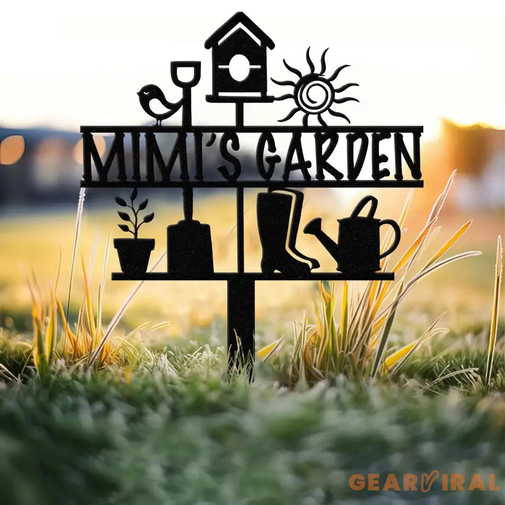 Grandma’s Garden Sign Nana Garden Stake Metal Garden Tools Outdoor Garden Decor Grandma Mom Mother’s Day Gift Gardener