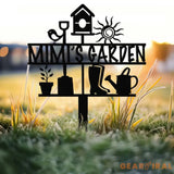 Grandma’s Garden Sign Nana Garden Stake Metal Garden Tools Outdoor Garden Decor Grandma Mom Mother’s Day Gift Gardener