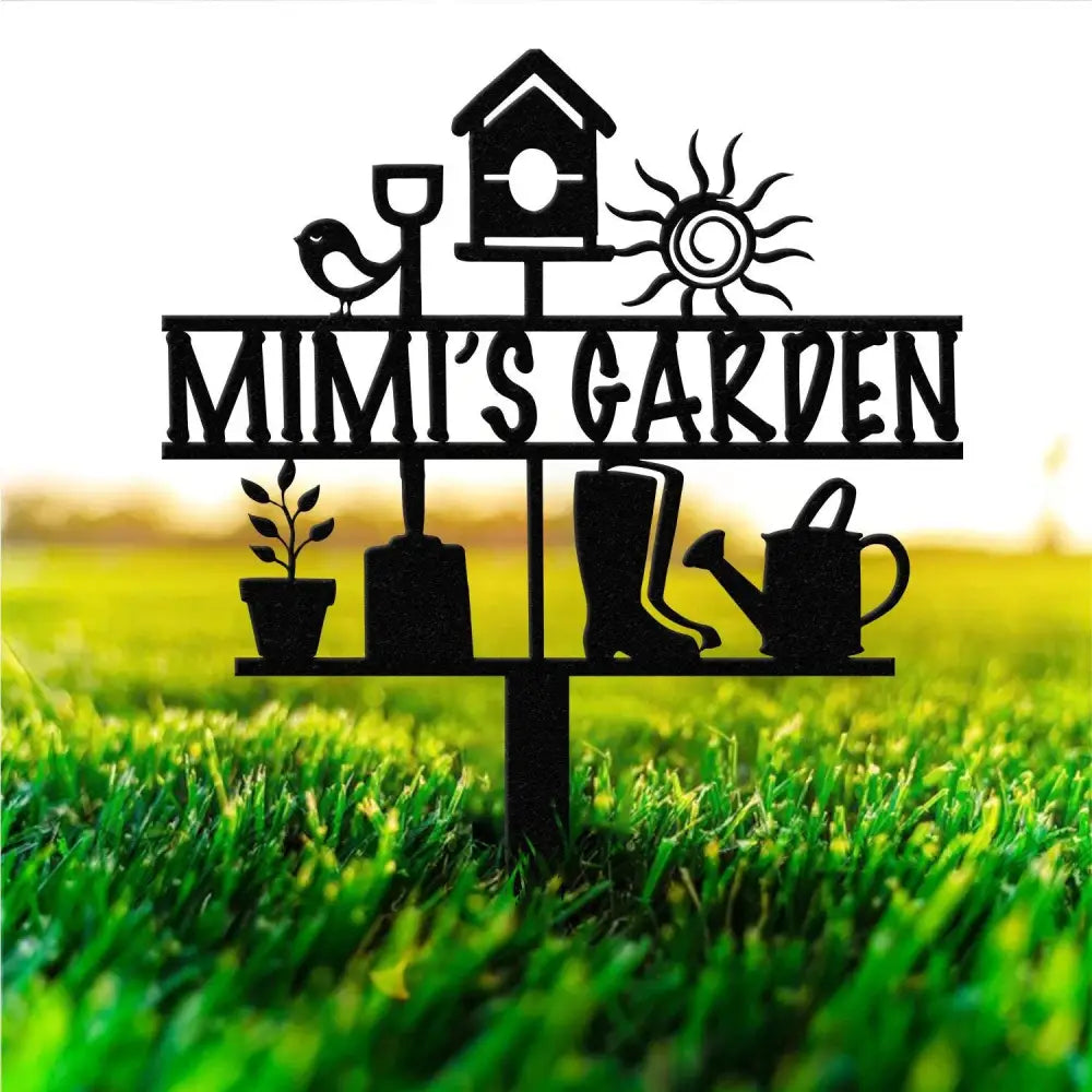 Grandma’s Garden Sign Nana Garden Stake Metal Garden Tools Outdoor Garden Decor Grandma Mom Mother’s Day Gift Gardener