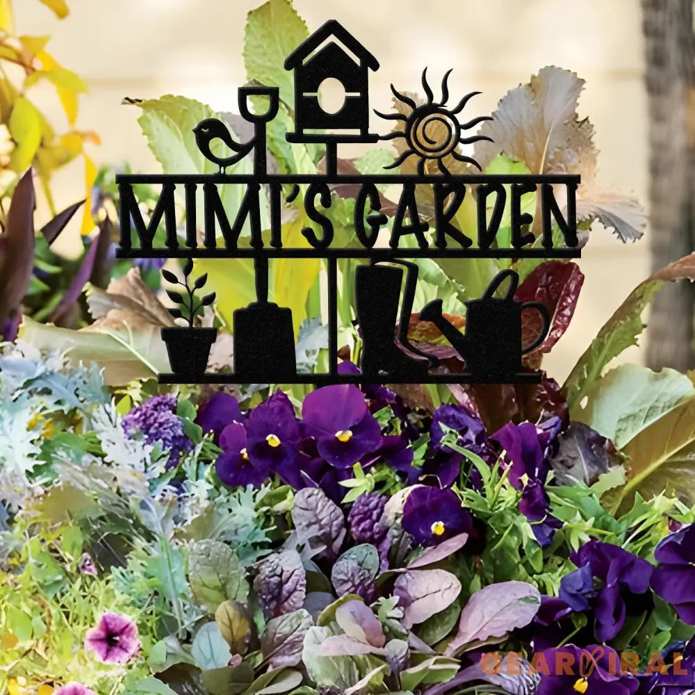 Grandma’s Garden Sign Nana Garden Stake Metal Garden Tools Outdoor Garden Decor Grandma Mom Mother’s Day Gift Gardener