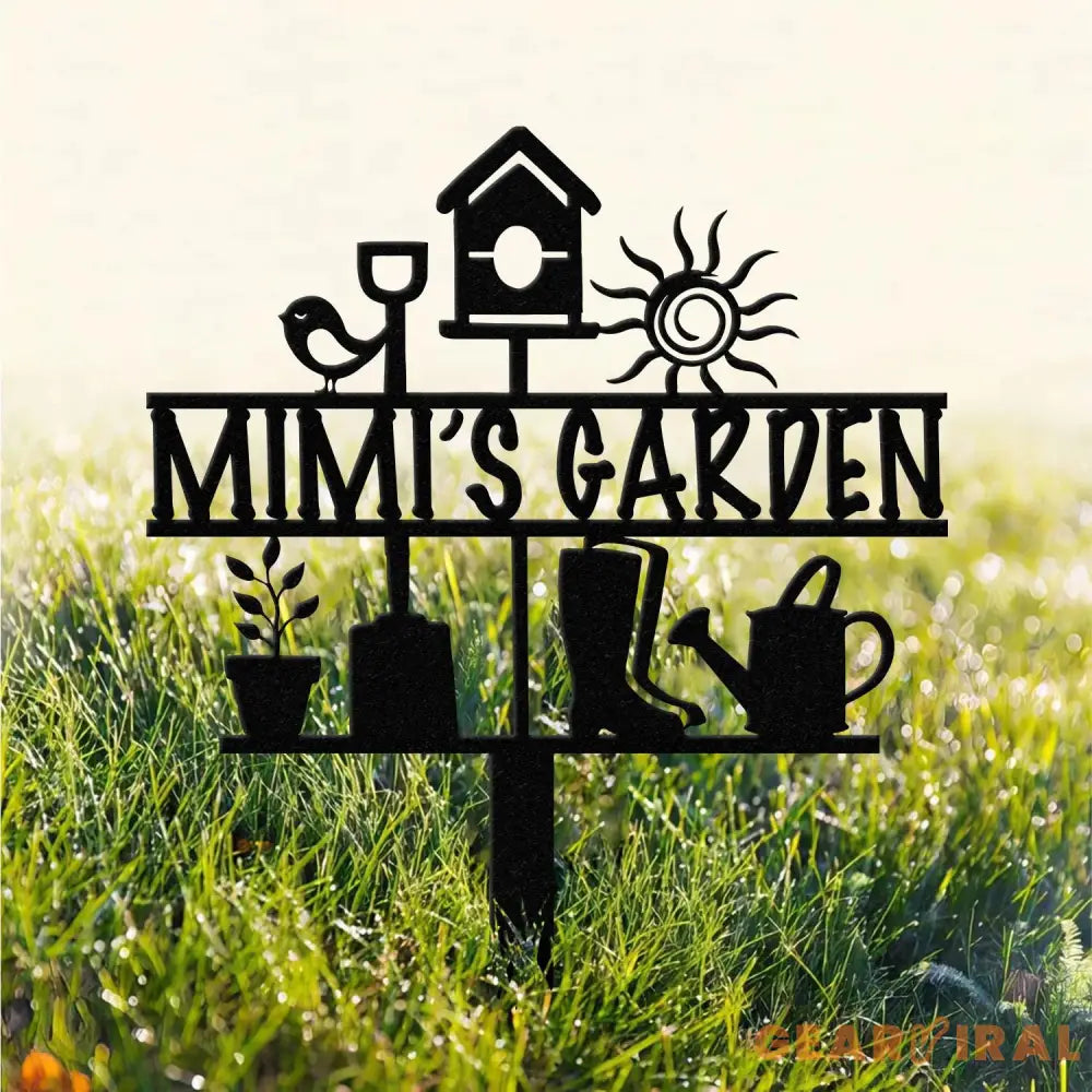 Grandma’s Garden Sign Nana Garden Stake Metal Garden Tools Outdoor Garden Decor Grandma Mom Mother’s Day Gift Gardener
