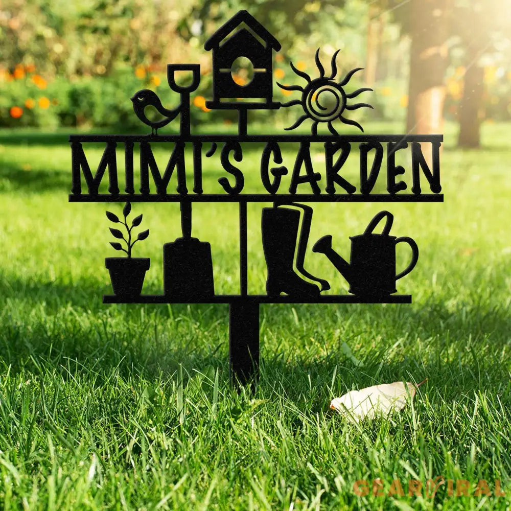 Grandma’s Garden Sign Nana Garden Stake Metal Garden Tools Outdoor Garden Decor Grandma Mom Mother’s Day Gift Gardener