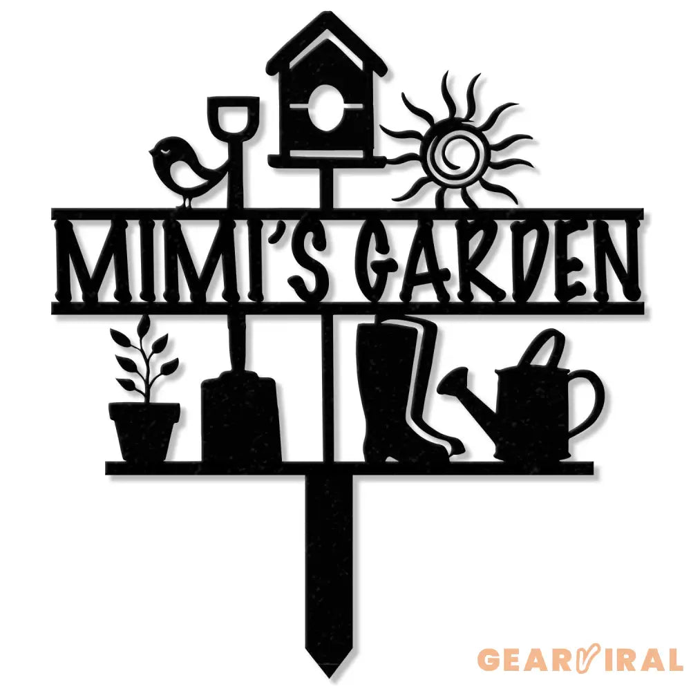 Grandma’s Garden Sign Nana Garden Stake Metal Garden Tools Outdoor Garden Decor Grandma Mom Mother’s Day Gift Gardener