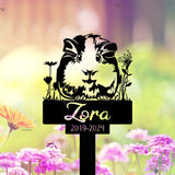 Guinea Pig Memorial Stake - Guinea Pig Grave Markers Stake - Personalized Guinea Pig Remembrance Stake Guinea Pig Loss Sympathy Sign Pet Loss | GearViral