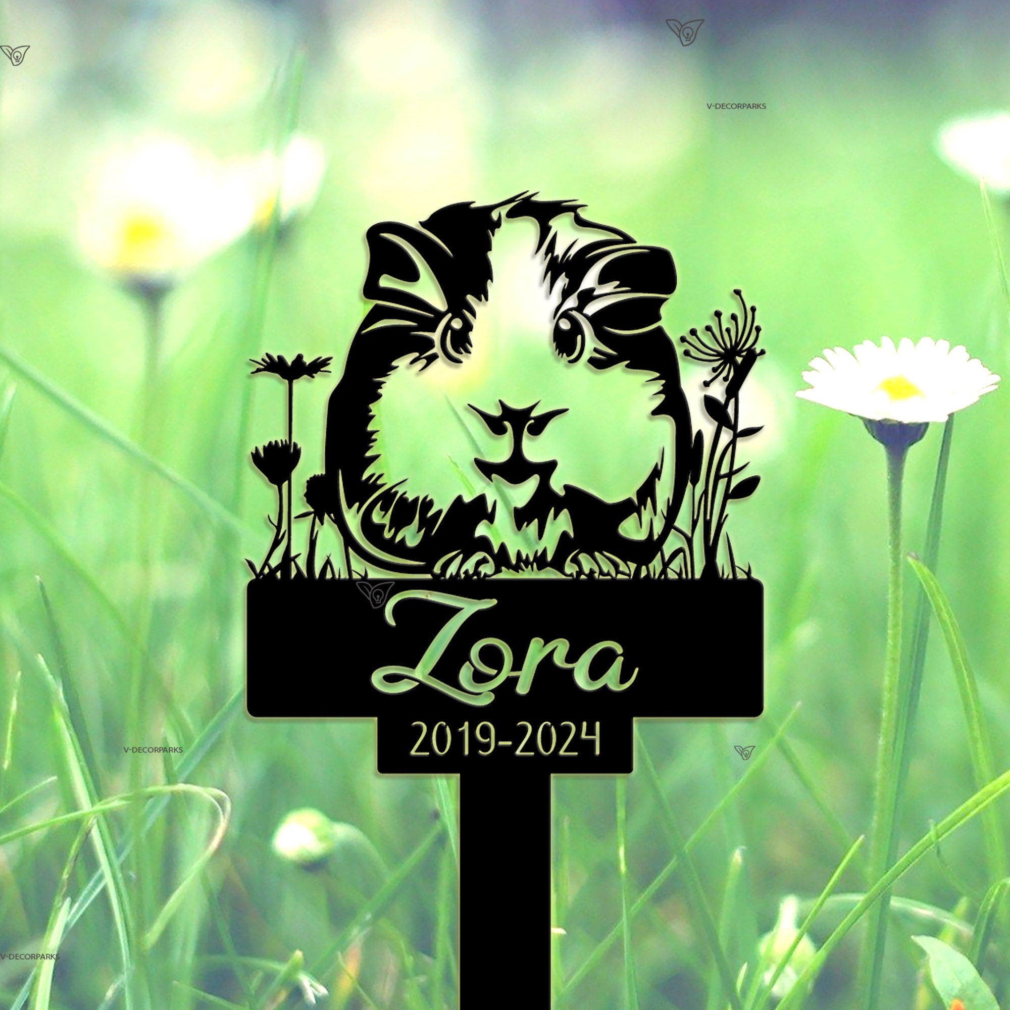 Guinea Pig Memorial Stake - Guinea Pig Grave Markers Stake - Personalized Guinea Pig Remembrance Stake Guinea Pig Loss Sympathy Sign Pet Loss | GearViral