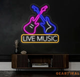 Guitar Name Custom LED Neon Sign Guitar Name Sign Kid’s Music Decor Live Music Studio Wall Decor Kids Name Sign Gifts
