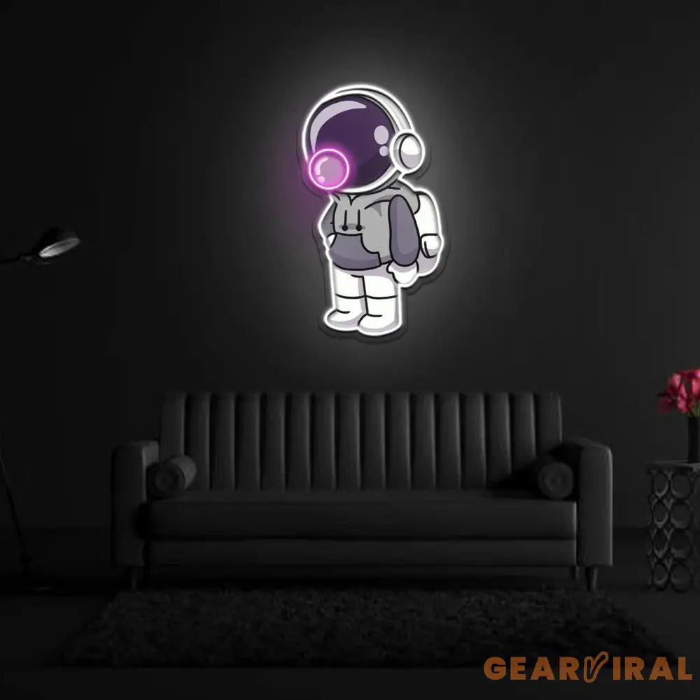 Gum in space Neon Sign x Acrylic Artwork