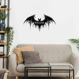 Halloween Bat Metal LED Sign Halloween Bat Family Name Sign, Personalized Split Letter Last Name, Halloween Sign, Outdoor Door Monogram