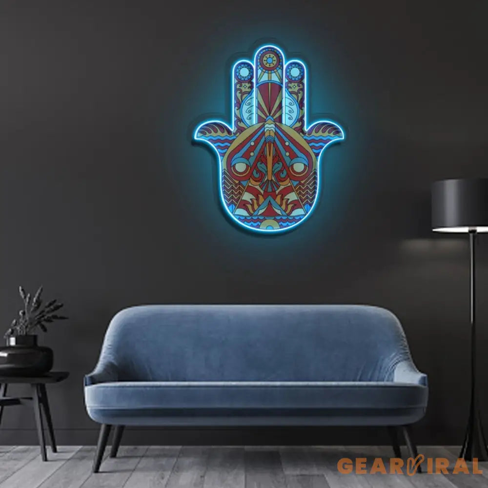 ’Hamsa’ Neon x Acrylic Artwork