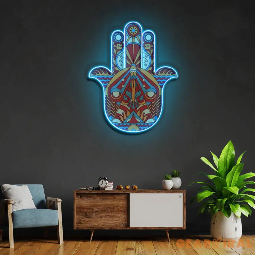 ’Hamsa’ Neon x Acrylic Artwork