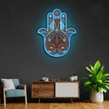 ’Hamsa’ Neon x Acrylic Artwork