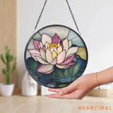 Handmade Shamrock Glass Suncatcher Irish Celtic Window Decor Green Stained Glass Ornament Lucky Charm Gift for Irish