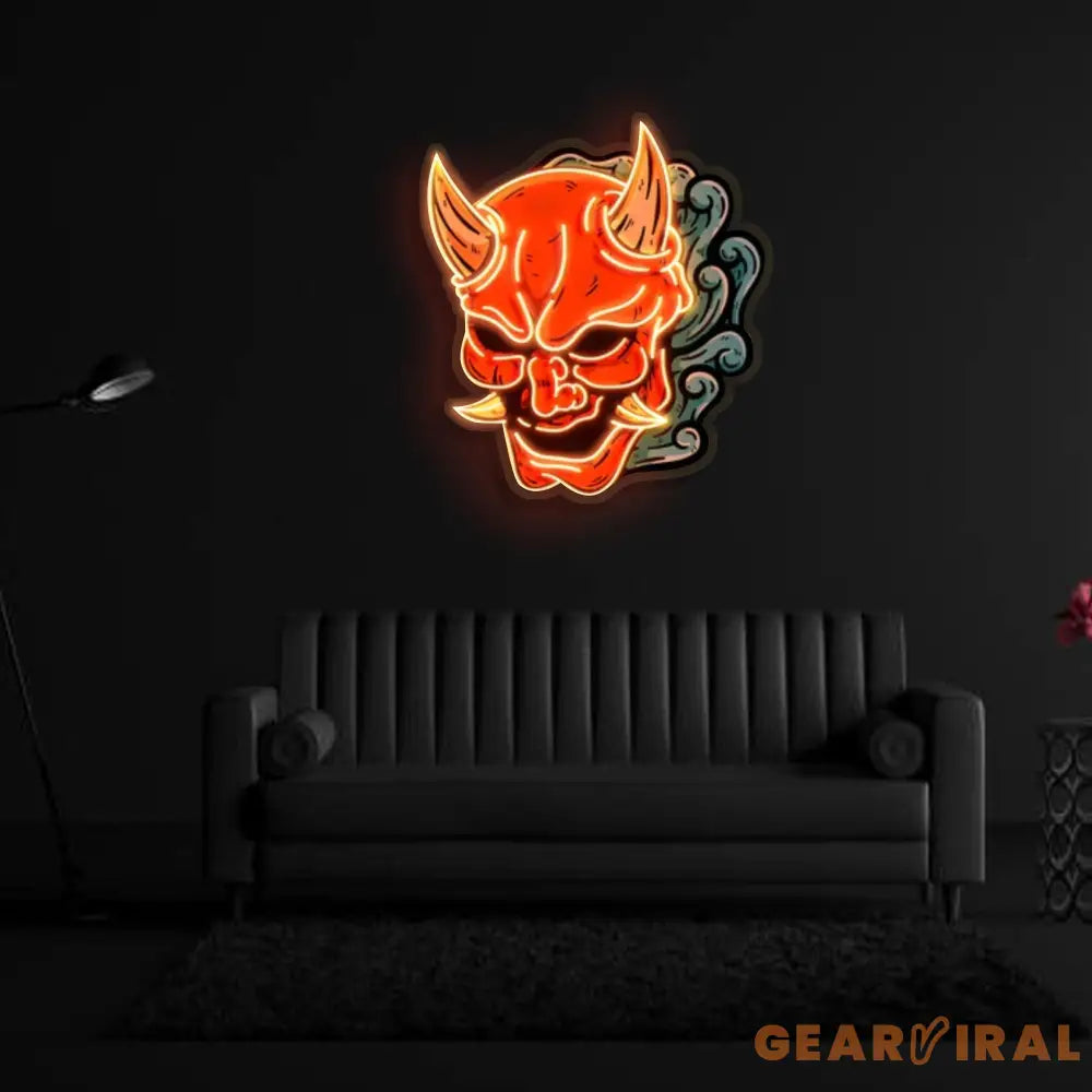 ’Hannya Mask’ Neon x Acrylic Artwork