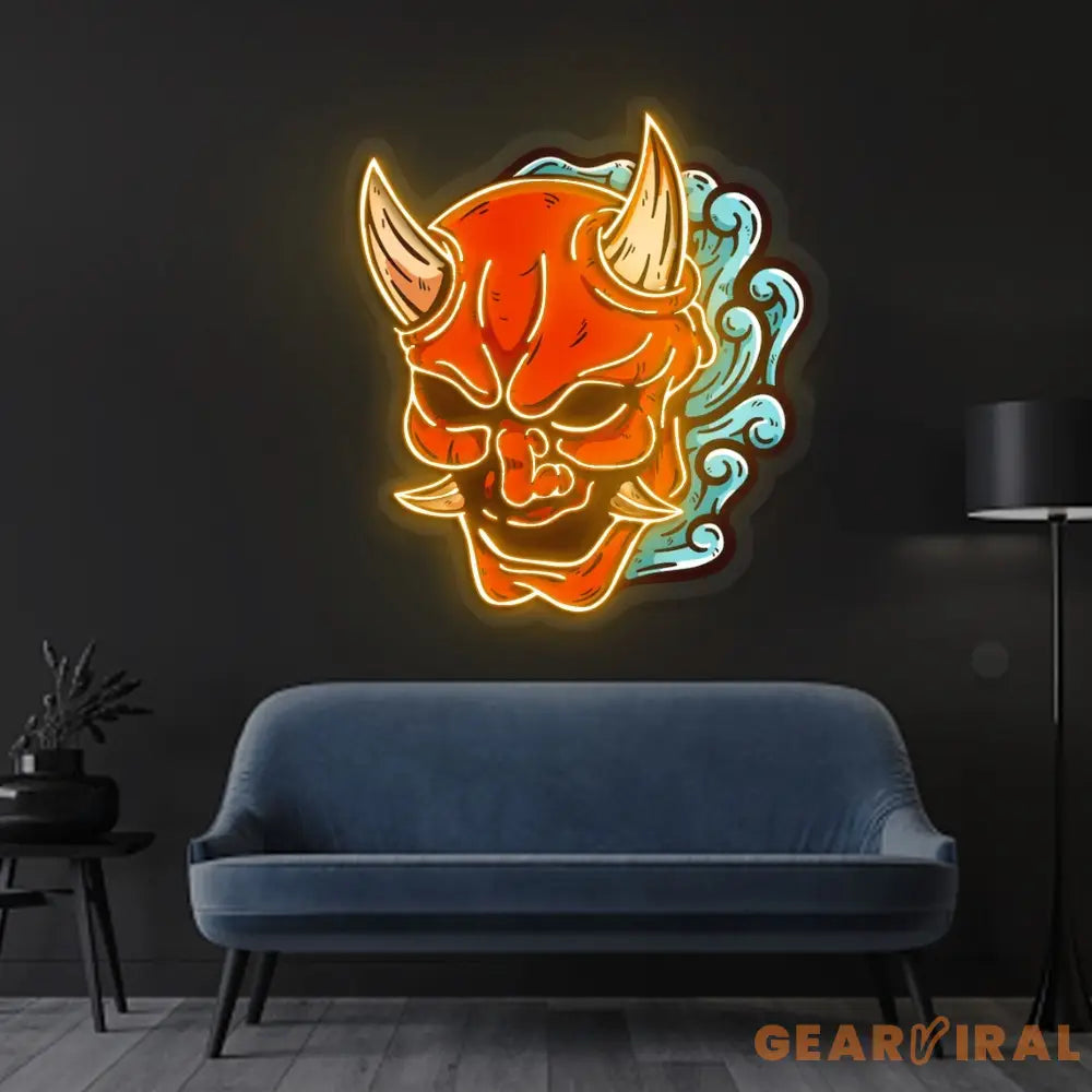’Hannya Mask’ Neon x Acrylic Artwork