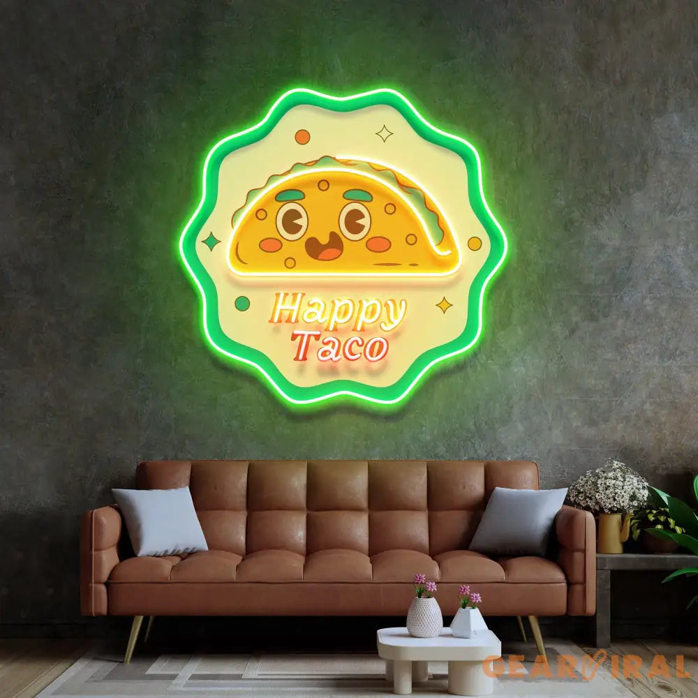 Happy Toco Led Neon Acrylic Artwork